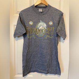 Vintage 90s Panama City Beach Florida Dolphin T-Shirt Medium